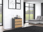 Malwa M3 Compact Cabinet – Anthracite & Oak - Image 7