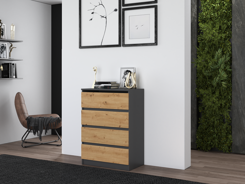 R_M4_ Malwa M4 Chest of Drawers - Anthracite & Artisan Oak - Image 8