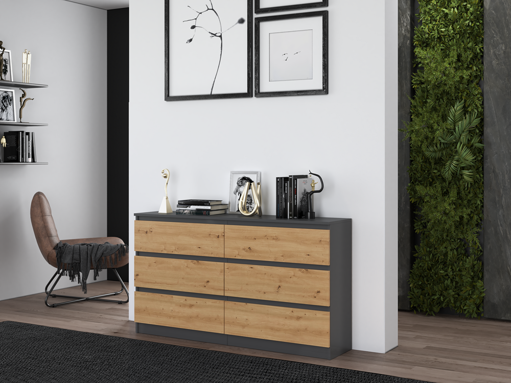 R_M6_140 Malwa M6 Dresser - Anthracite & Artisan Oak - Image 7