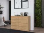 Malwa M8 Wide 8-Drawer Dresser - 140cm - Artisan Oak - Image 6