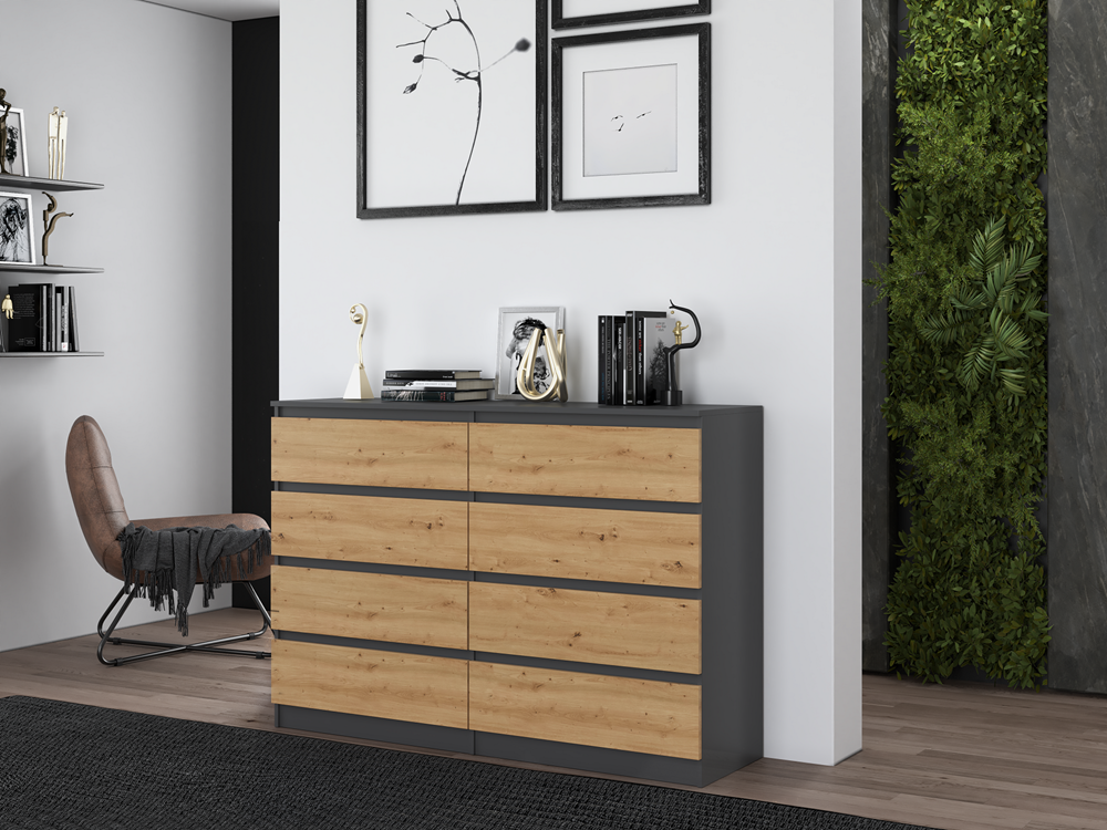 R_M8_140 Malwa M8 Dresser - Anthracite & Artisan Oak - Image 7