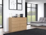 Malwa M8 Wide 8-Drawer Dresser - 140cm - Artisan Oak - Image 10