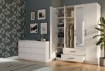 Wardrobe Remos 160 White - Image 4