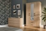 Wardrobe Remos 120 Mirror Sonoma Oak - Image 5