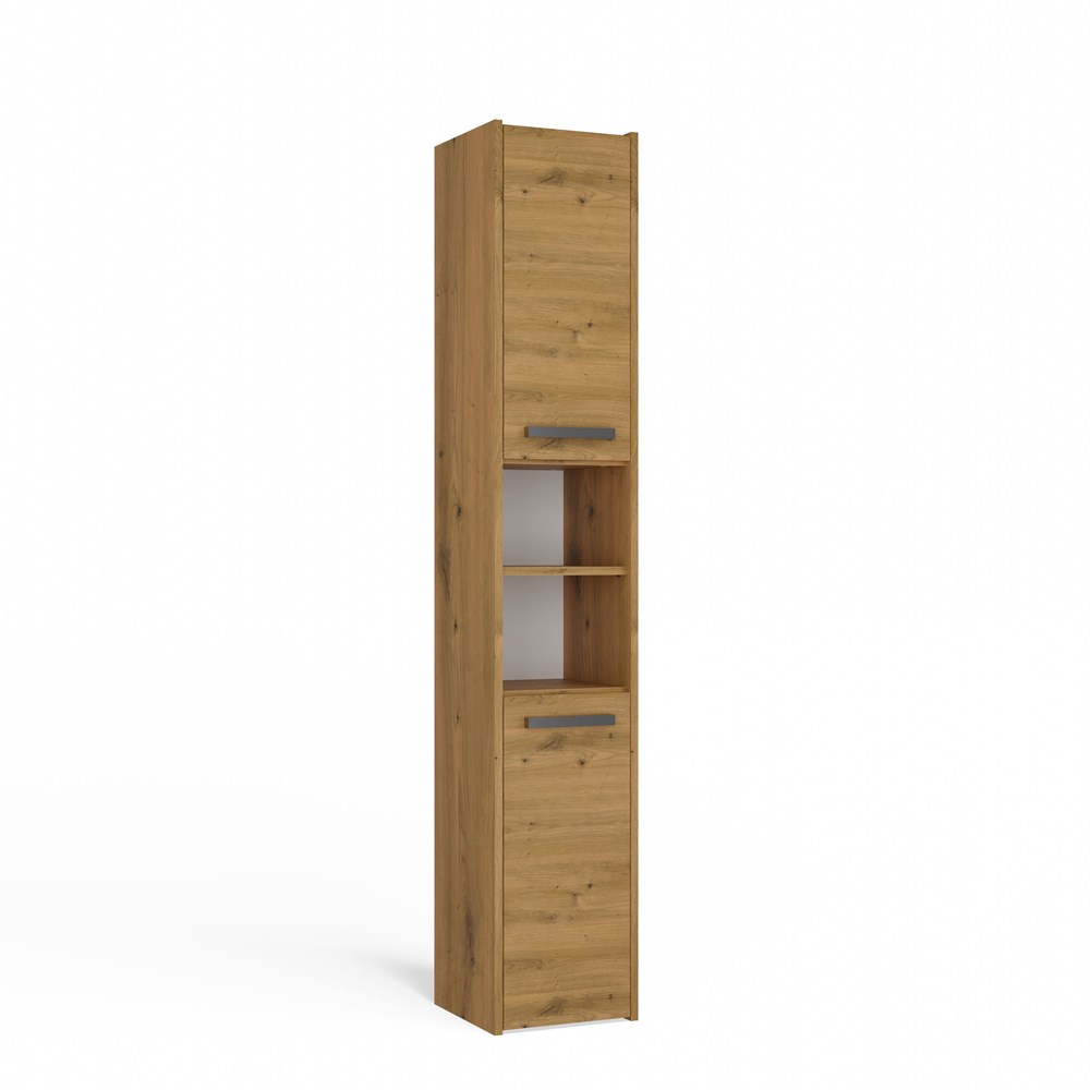 S30ARTISANBOKBRYLKA Sara S30 Tall Bathroom Cabinet in Artisan Oak - Image 7