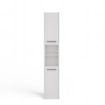 Sara S30 Tall Bathroom Cabinet in White - Image 3