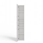 Sara Slim White Cabinet - Image 3