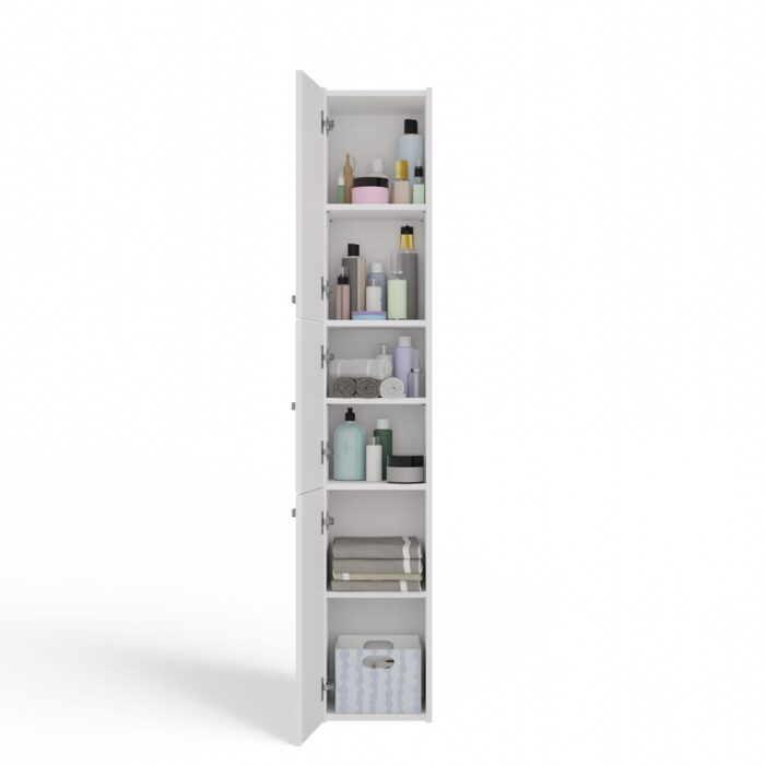 Sara Slim White Cabinet - Image 5