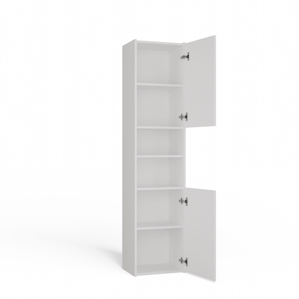S40BIELBRYLKABOKOT Sara S40 Tall Bathroom Cabinet in White - Image 2