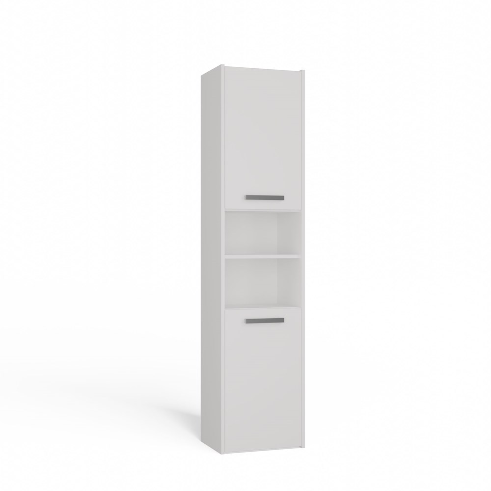S40BIELBRYLKABOKZM Sara S40 Tall Bathroom Cabinet in White - Image 1