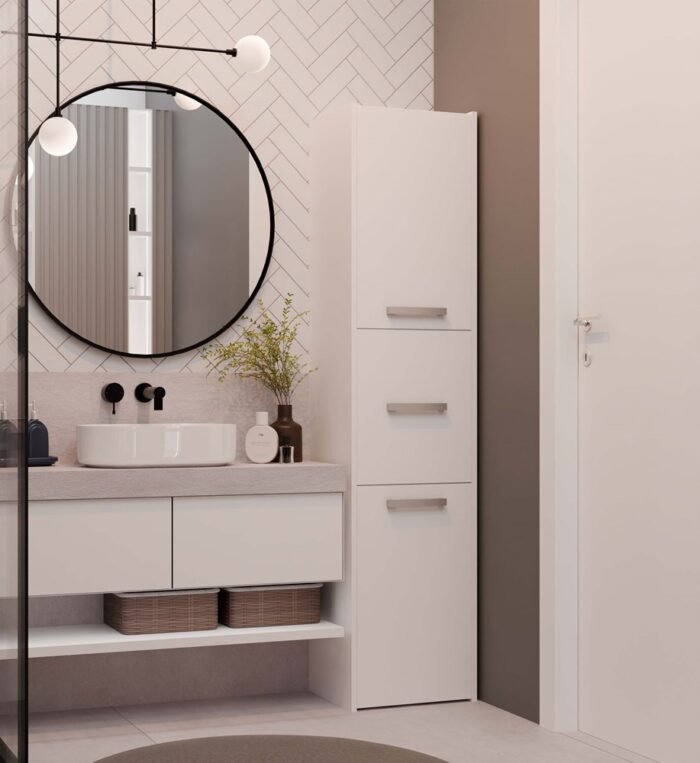 Sara White Storage Cabinet - Image 6