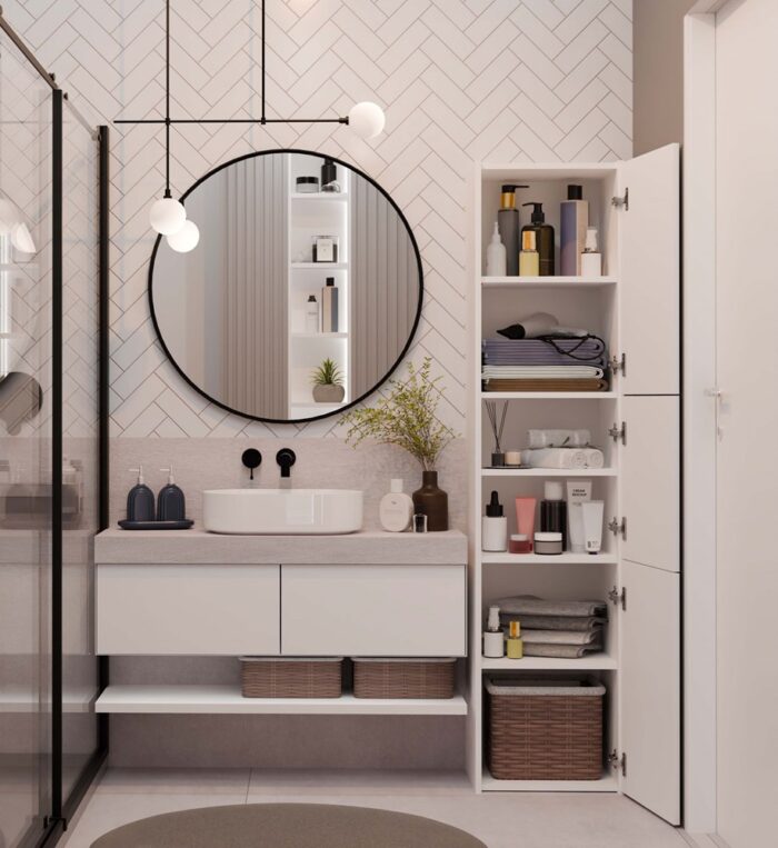 Sara White Storage Cabinet - Image 7