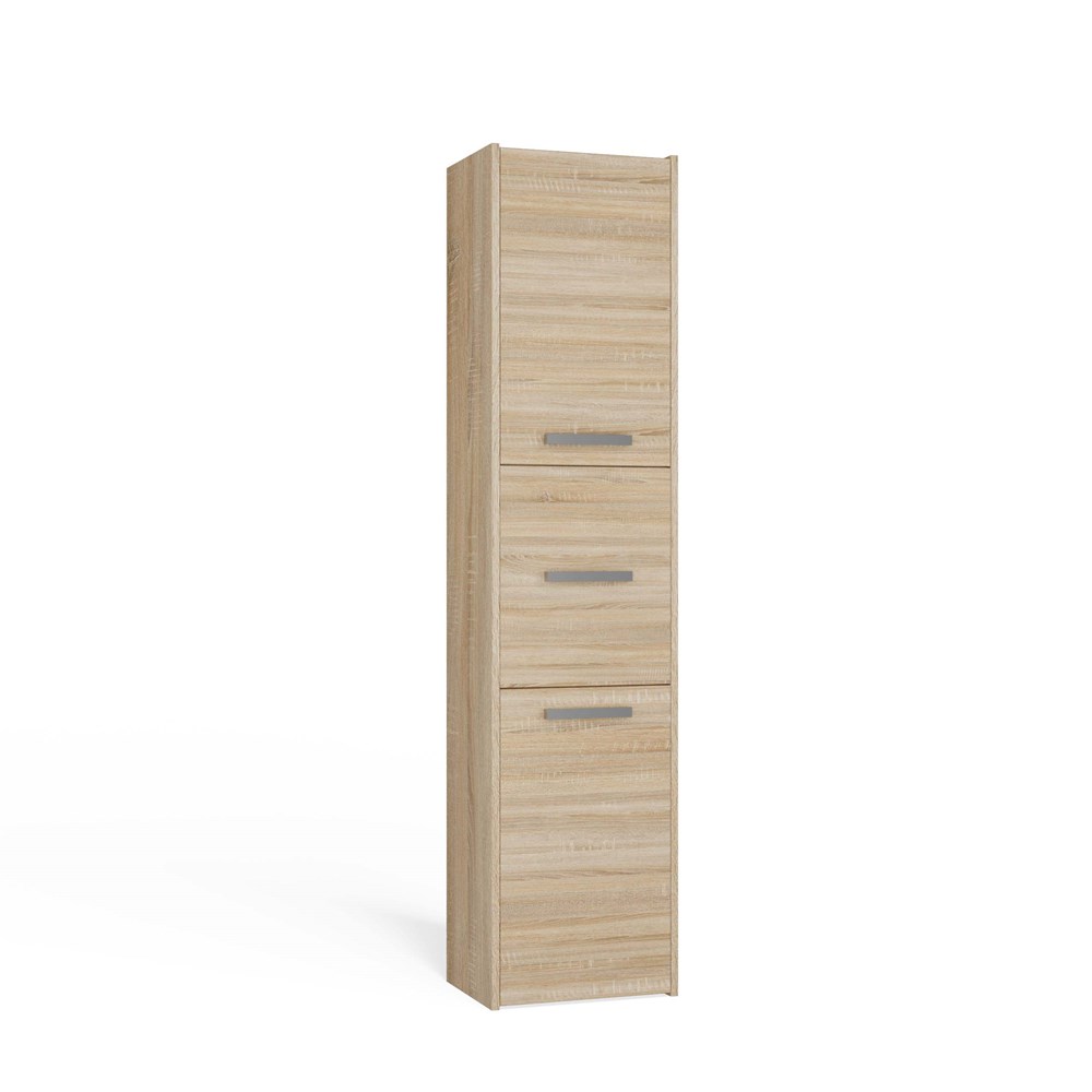 S43SONOMABRYLKABOKZM Sara S43 Tall Bathroom Cabinet in Sonoma Oak - Image 9