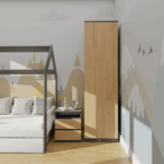 Wardrobe Liora 50 Anthracite Oak - Image 7