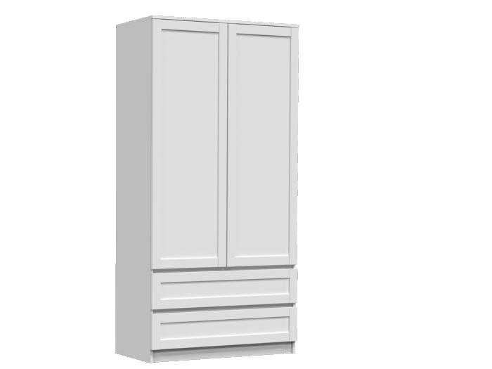 Wardrobe Arvis 90 White - Image 1