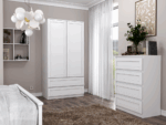 Wardrobe Arvis 90 White - Image 3