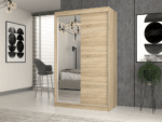 Wardrobe Elara 120 Sonoma Oak - Image 2