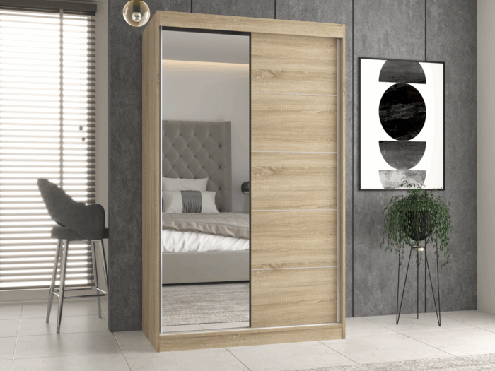 Wardrobe Elara 120 Sonoma Oak - Image 3