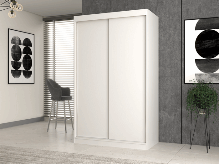 Wardrobe Elara 120B White - Image 3