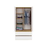 Wardrobe Liora SS-90 Oak White - Image 10