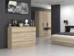 Malwa M8 Wide Chest – Sonoma Oak 140cm - Image 3