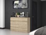 Malwa M8 Wide Chest – Sonoma Oak 140cm - Image 4