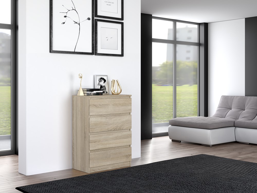 S_M4_close Malwa M4 Chest of Drawers - Sonoma Oak - Image 11
