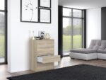 Malwa M4 Chest of Drawers - Sonoma Oak - Image 9