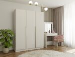 Wardrobe Soria 150 3-Door Beige - Image 6