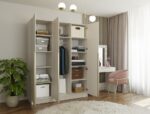Wardrobe Soria 150 3-Door Beige - Image 7