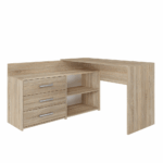 DANY Sonoma Oak Corner Desk - 3 Drawers