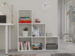 STEP RS-30 Modern Cube Bookcase in White - Image 4