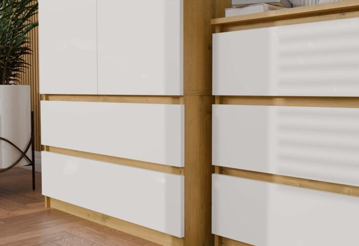 Wardrobe Liora SS-90 Oak White - Image 4