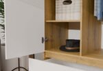 Wardrobe Liora SS-90 Oak White - Image 5