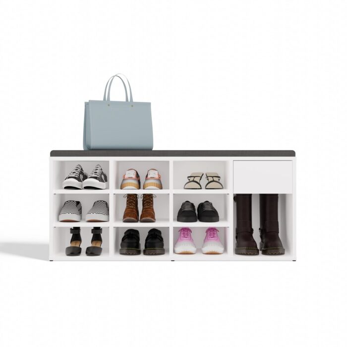 Tallin White Shoe Rack - Image 11