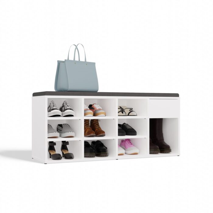 Tallin White Shoe Rack - Image 4