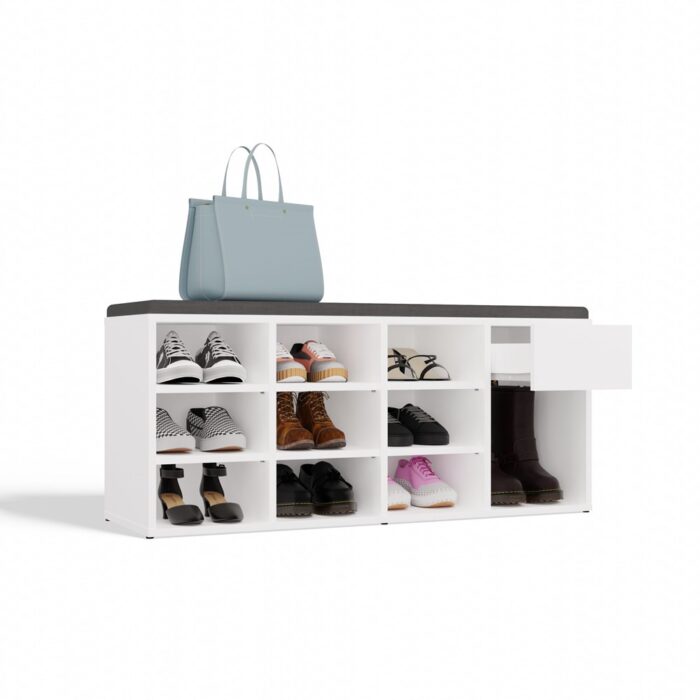 Tallin White Shoe Rack - Image 12