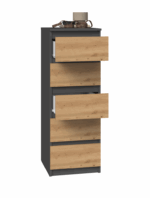 Malwa W5 Anthracite Oak Sideboard - Image 2