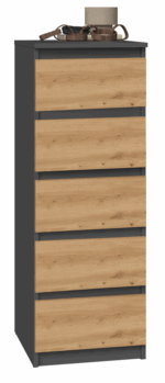 Malwa W5 Anthracite Oak Sideboard