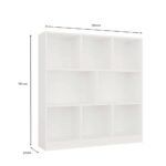 Nexa 8P White Bookcase - Image 3