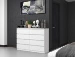 Malwa M8 Wide 8-Drawer Dresser - 140cm - White - Image 6