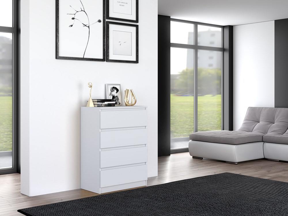 W_M4_close Malwa M4 Chest of Drawers - White - Image 11