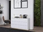 Malwa M6 Wide Dresser - White Matte - Image 10