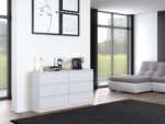 Malwa M6 Wide Dresser - White Matte - Image 11