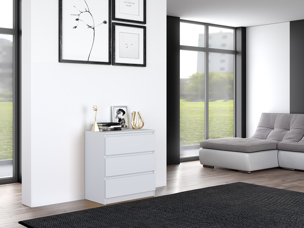 W_R_M3 Malwa M3 Chest of Drawers - White - Image 9