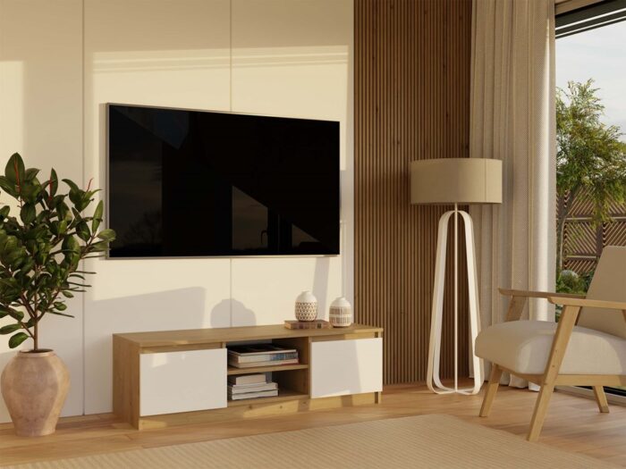 TV Stand Dalton 120 Rustic Oak - Image 8