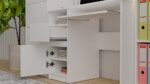 Porto Left-Side Desk – White Finish - Image 8