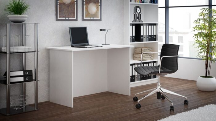 Standard Simple Desk – White - Image 2