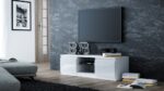 Malwa 140 Modern TV Unit in White High Gloss - Image 3