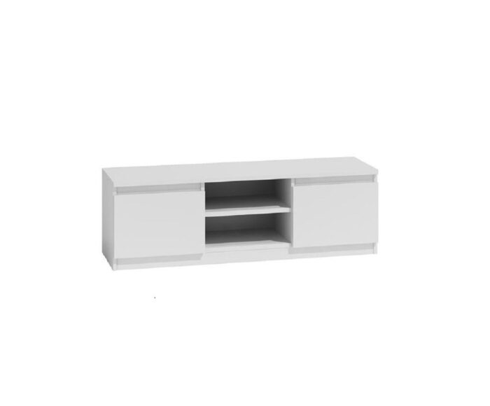 TV Stand Dalton 120 White Finish - Image 1